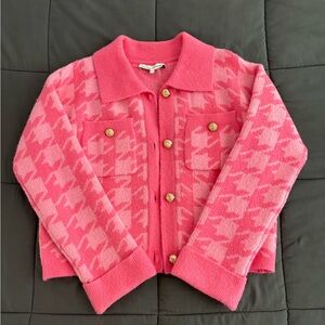 English Factory Houndstooth Cardigan